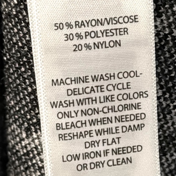 Cynthia Rowley Knit Sweater Dress Black & White Floral Print Women’s XS NEW - Picture 8 of 10